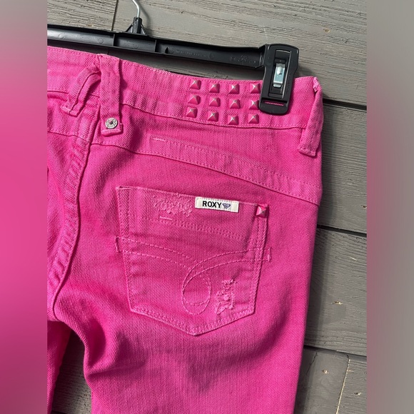BARBIE Pink Roxy Super Skinny Fit Denim Stud Jeans Sz 3 - Picture 9 of 16